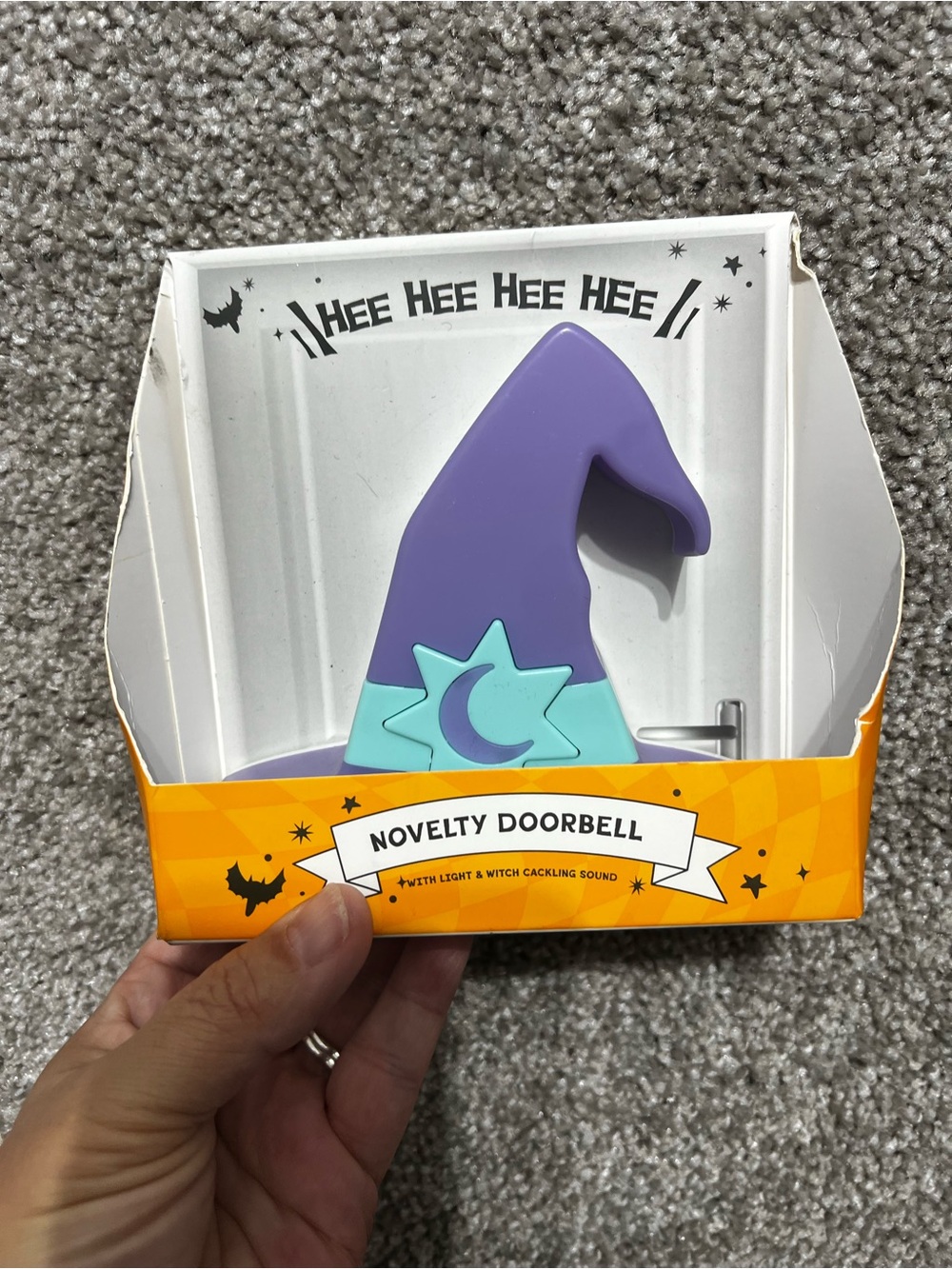Target Bullseye Playground Halloween Witch Doorbell Witches Hat Light & Sound